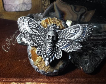 The Death Moth Ring, Huge, unique statement ring, adjustable ring