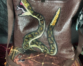 Serpents Whisper Tote,  Snake Tote, Witchy Bags