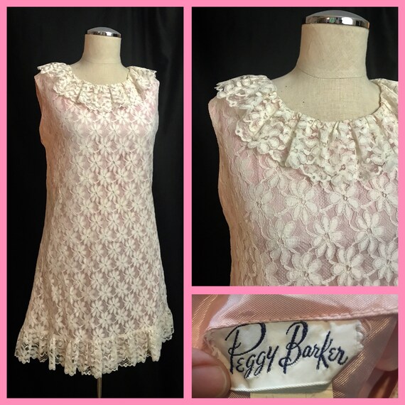 Vintage Lace Dress, Lace Dress, Vintage 60's Dress