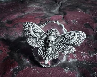 The Death Moth Ring, Huge, unique statement ring, adjustable ring