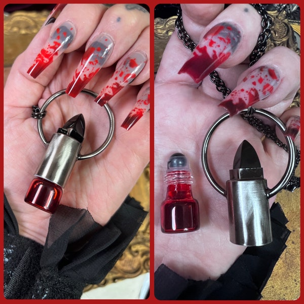 The "Blood Bullet" Blood Vial Necklace