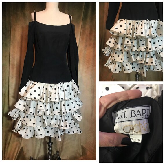 Vintage 80's Prom Dress, 80's Party Dress, Medium