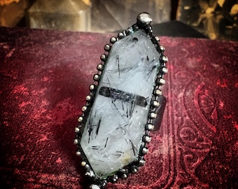 The Elixir Ring. Tourmalinated Quartz, style 2