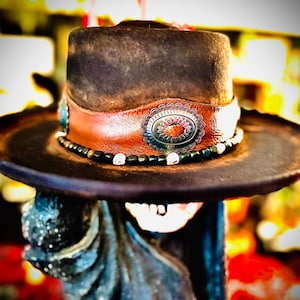 The Outlaw, Handmade Distressed Hat