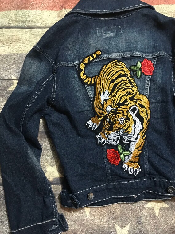 Back Patch Jacket Denim Jacket With 