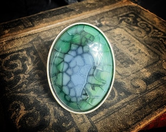 House of the Dragon Ring, Dragon Vein Agate Adjustable Ring , style 2