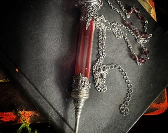 The Bloodletting Necklace, Vampire Jewelry, Gothic Jewelry