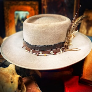 The Riverboat Gambler, Handmade Distressed Hat