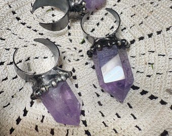 Violet Dominion, Amethyst Crystal Ring