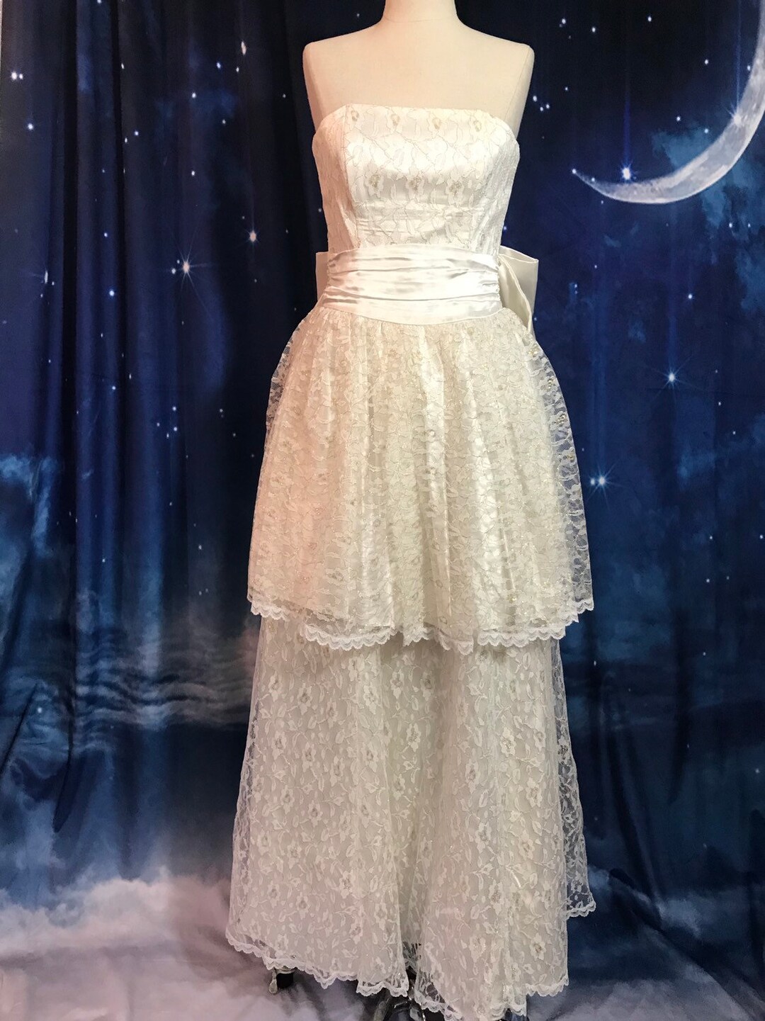 Vintage Wedding Dress Size 2 Wedding Dress White Wedding Etsy UK