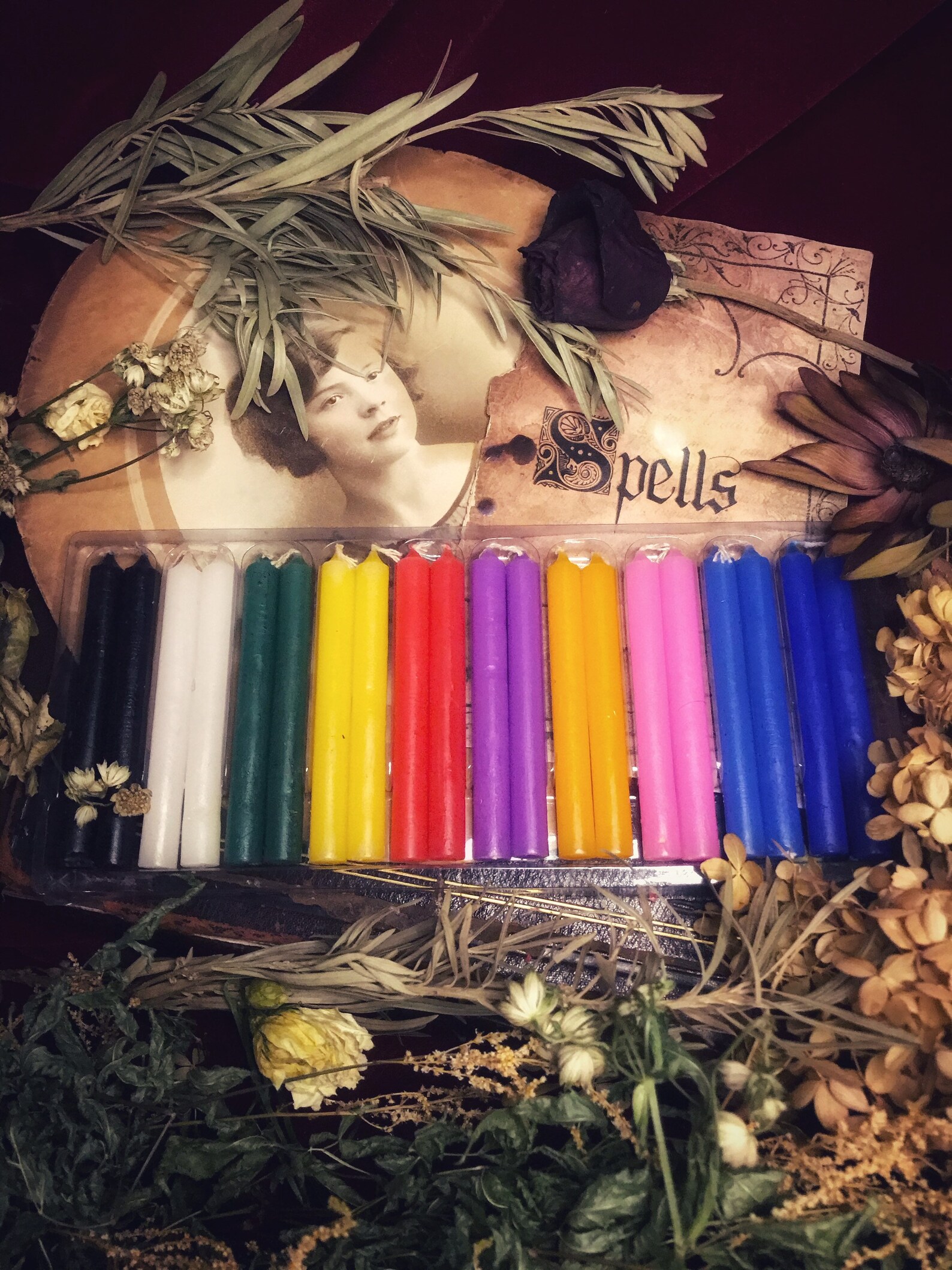 Spell Candles Chime Candles Altar Candles Set of 20 Spell Etsy