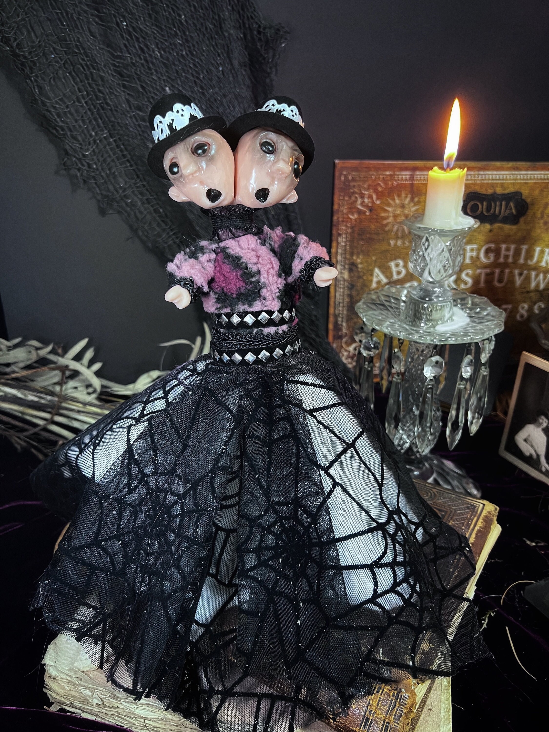 Conjoined Twins, Sculpted Polymer Clay Figure. - Etsy