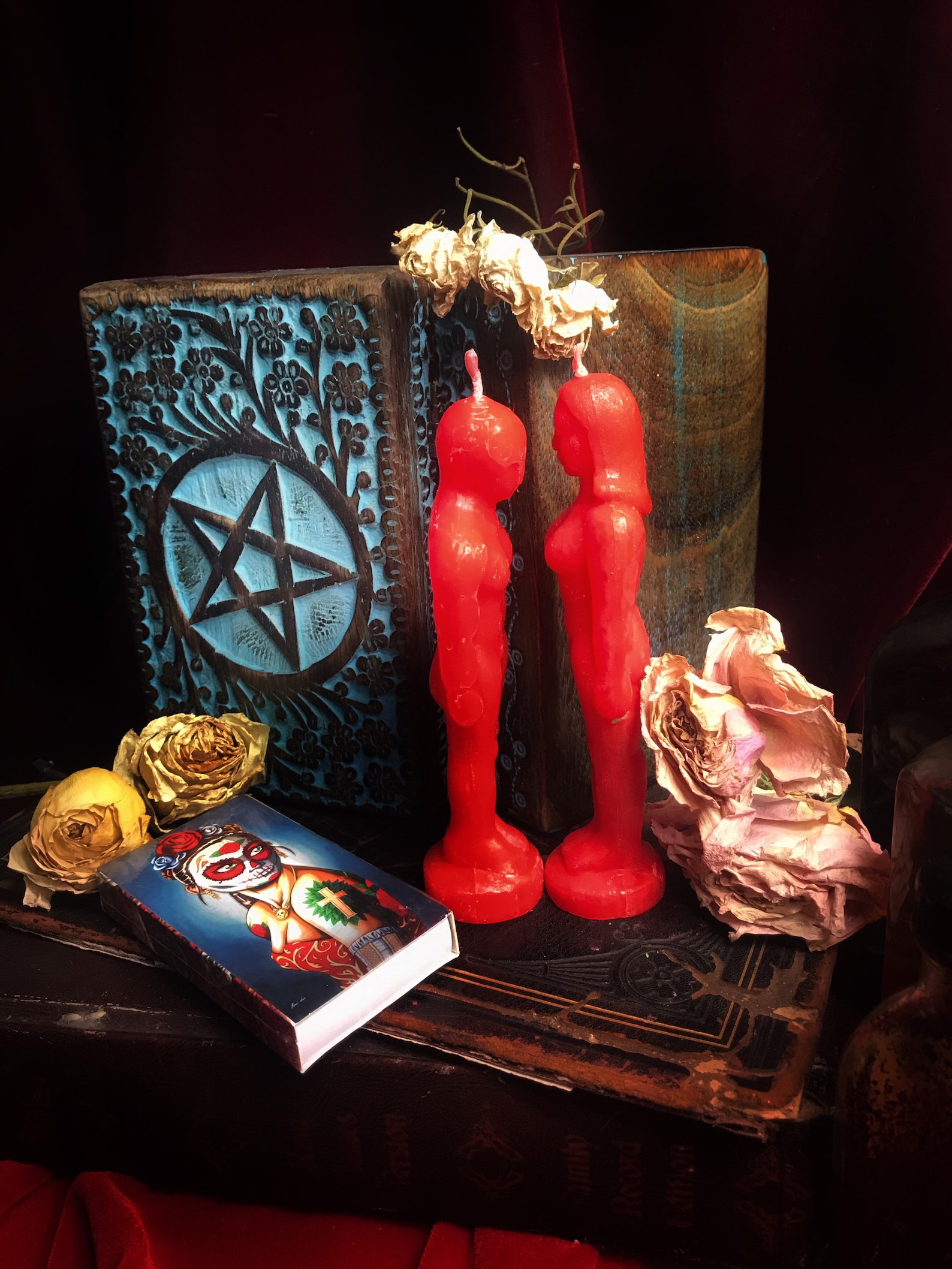 Love Spell Spell Box Altar Candle FIGURAL CANDLE Red Etsy