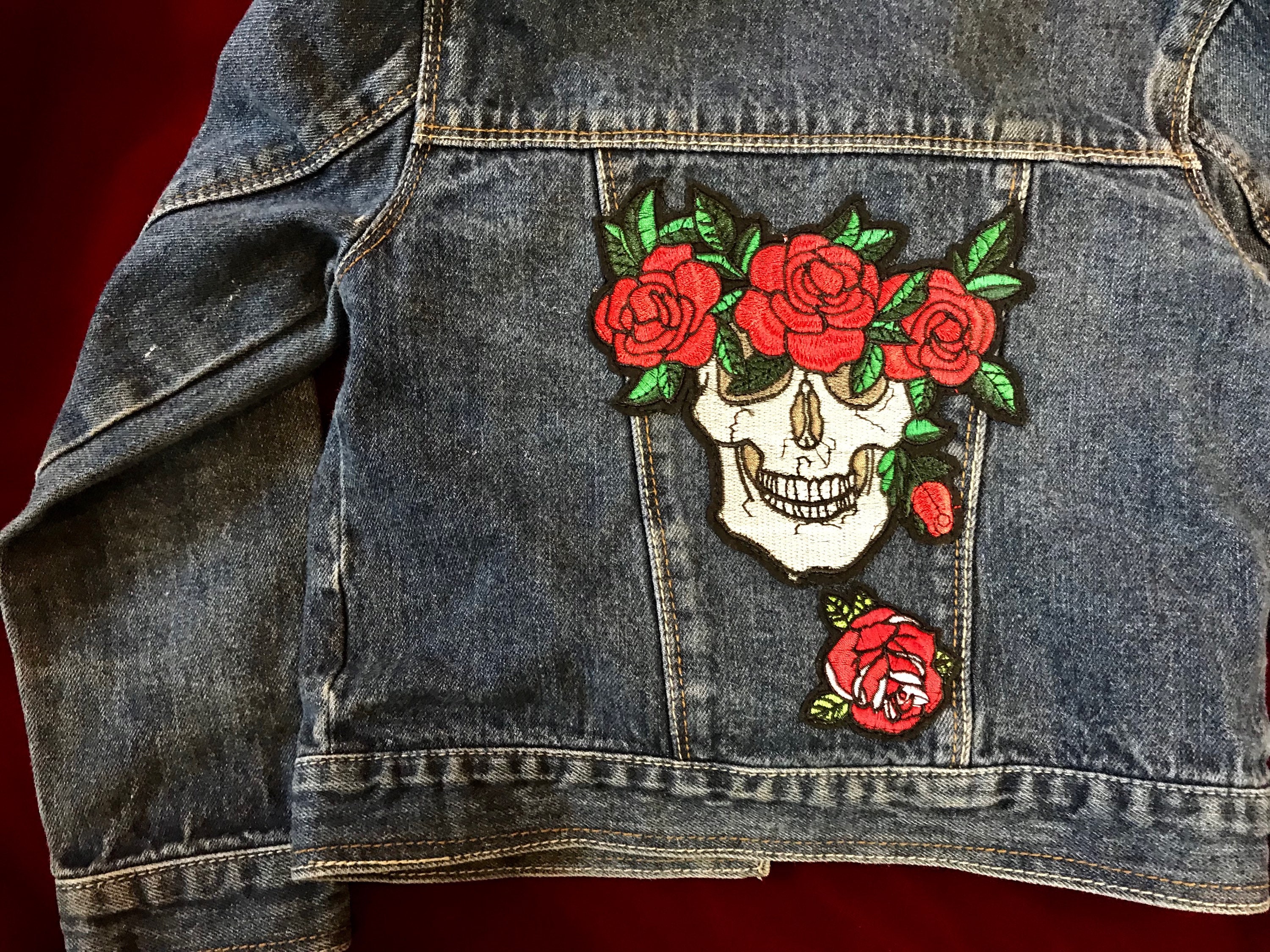 Kids Levis Denim Jacket, Kids Denim Jacket, Skull Jacket, Skull 