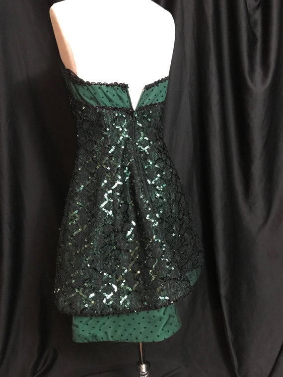 Vintage 80's Prom Dress, Small Prom Dress, Strapl… - image 7