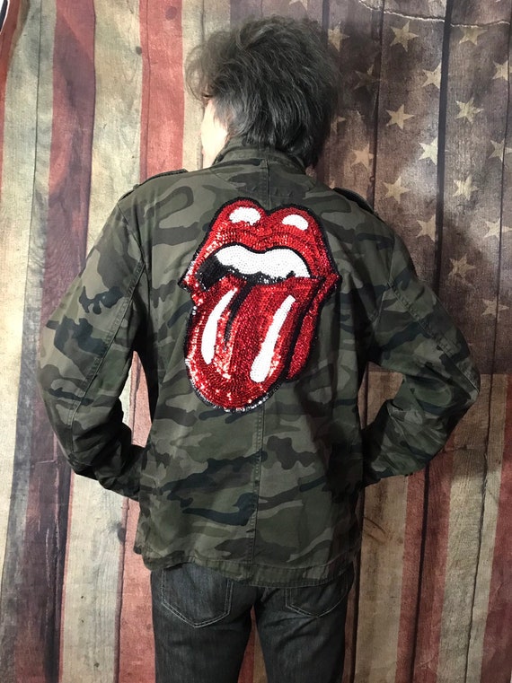 rolling stones patch jacket