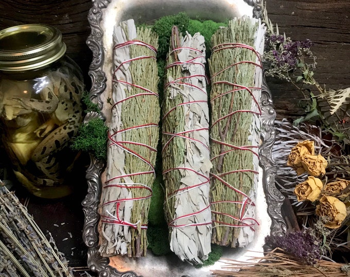Smudge Stick White Sage and Cedar Smudge Cedar Extra Large Etsy