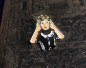 Bijoux de sorcière, pin d’émail sans tête, pin de revers, crâne, pin de sorcière, épingles de porte-tours, bijoux de sorcière, pin de veste, perdu sa tête, ventilateur d’horreur