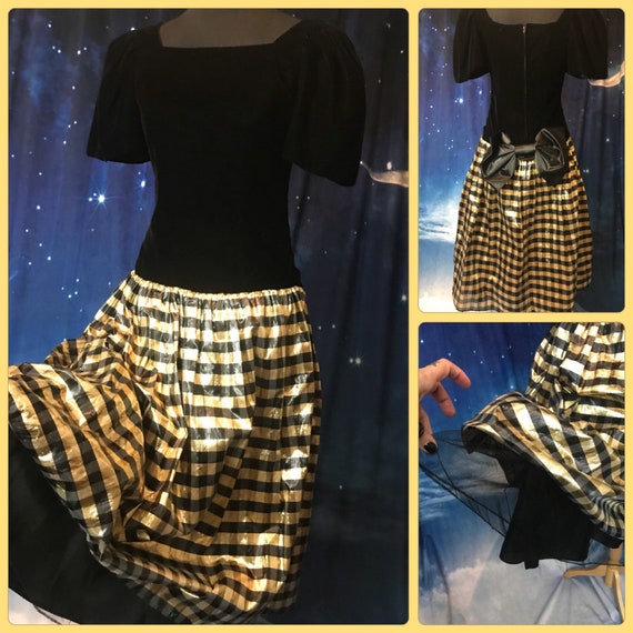 Vintage 80's Prom Dress, 80's Party Dress, Medium