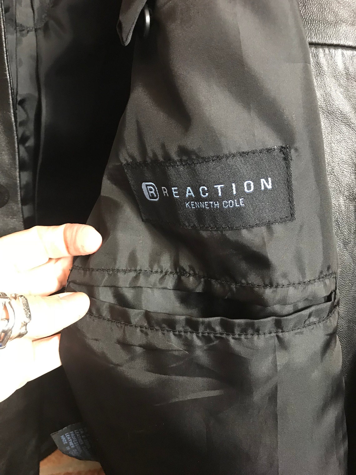 Patch Jacket Back Patch Mens Black Leather Jacket With Devil Etsy