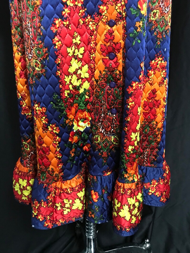 Vintage 60's Dress /maxi 60's Psychedlic Dress/ Small/free Shipping - Etsy