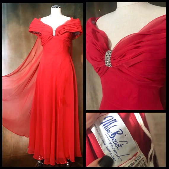 Vintage Evening Gown, Small Vintage Evening Gown,