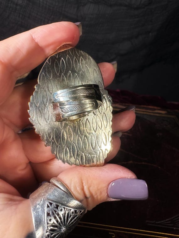 Pegasus Ascends, Bone Carved Ring - image 5