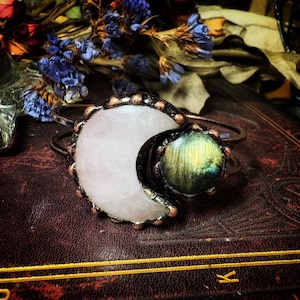 The “Moon Phase” -  handmade cuff bracelet
