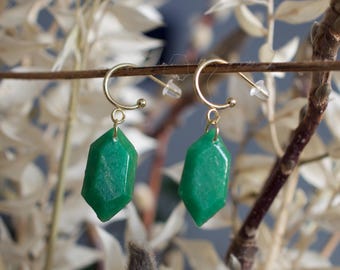 Geek rubinowe kolczyki