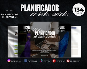 Planificador de redes sociales | EN ESPAÑOL | Marketing Digital con Plr y Mrr - Derechos de Reventa - master resell rights