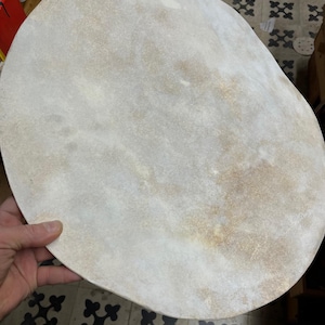 20 Inch white cow skin  – 2-mm Thick, Conga/Tumba/Doum Doum