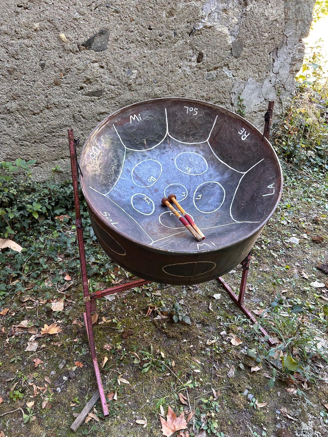 Steel Drum, hand Steel pan, original Steel Drum, one of a kind tuning, foto 3 di 5
