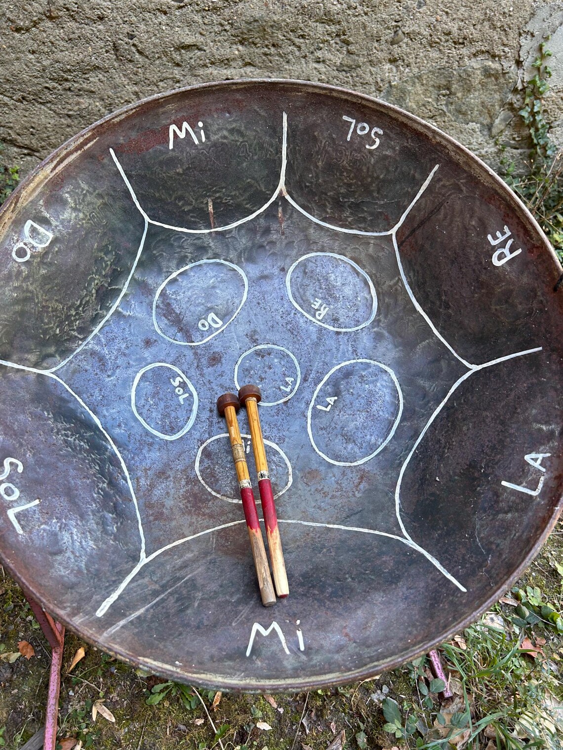 Steel Drum, hand Steel pan, original Steel Drum, one of a kind tuning, foto 2 di 5