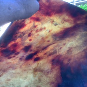 beautiful golden Horse skin  31 inch h31 medium- thick Golden brown horse raw hide for shaman drum , medicine drum horse rawhide