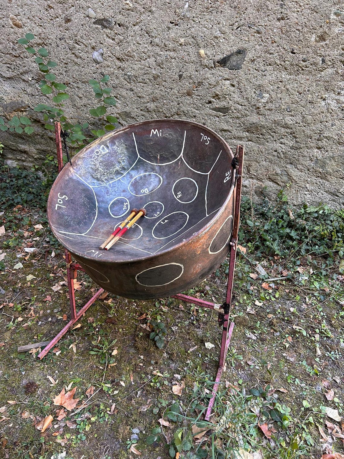 Steel Drum, hand Steel pan, original Steel Drum, one of a kind tuning, foto 4 di 5