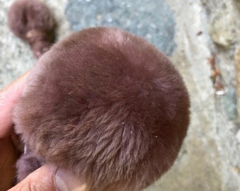 Shaman drum beater  with sheep wool head .  (firm head and good weight )