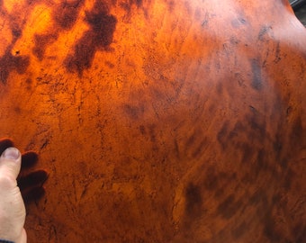 Pele de búfalo de 30 polegadas de espessura, resistente, cor tabaco, para tambor xamânico grande, espessura média. Pele para tambor de moldura. Pele crua.