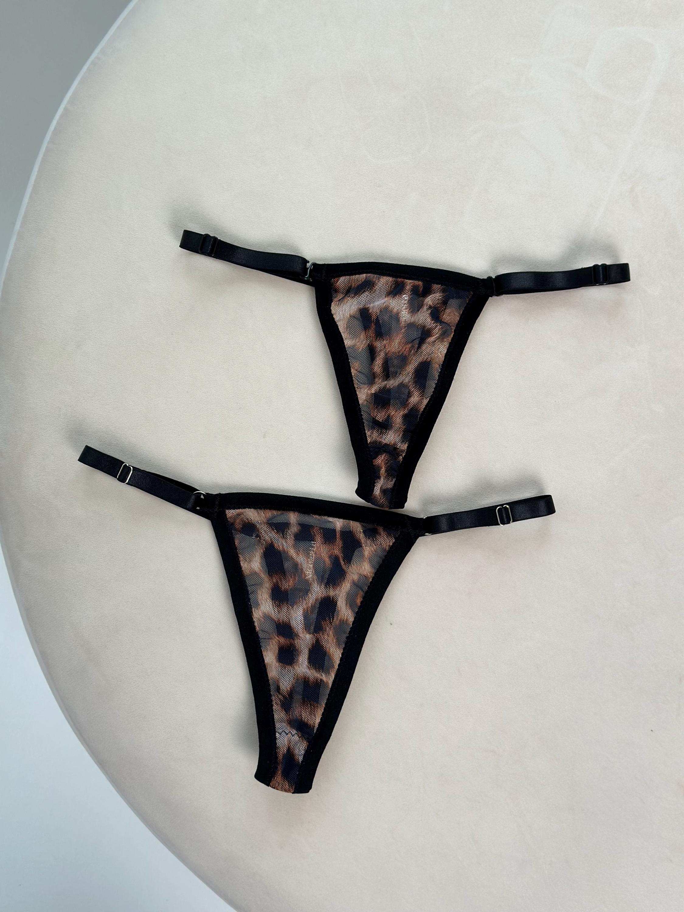 Body In Pizzo Leopardo Con Mini Grembiule - Set Intimo Elegante E Sensuale