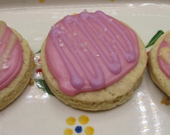 Gluten Free Sugar Cookies, Iced, Dairy Free, Vegan, Nut Free, Birthday Party Treats, Schools Safe, healthy snack, Teacher Gifts, Graduation
