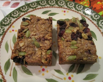 Gluten Free Granola Bars, Paleo, Dairy Free, Egg Free, Nut Free, Vegan, Trail Mix, Soft baked, Vegan, School Safe, Healthy Snack, Low Sugar