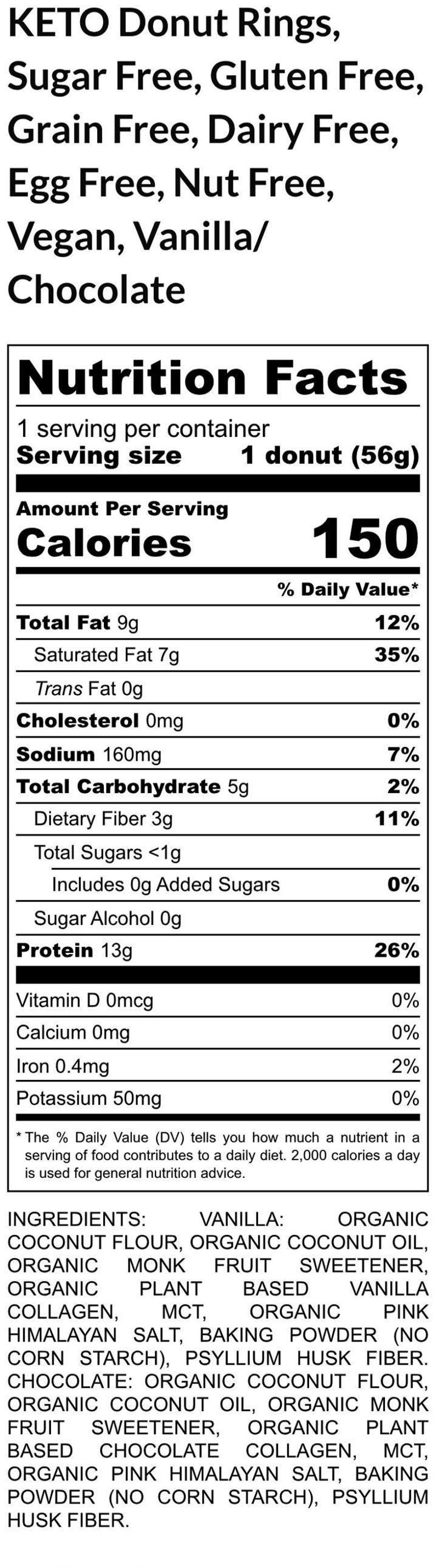 KETO, Sugar free, Donuts, Grain Free, Gluten Free, vanilla, chocolate fudge, Dairy Free, Egg Free, Vegan, Low Carb, Fitness, Wellness Gifts image 8