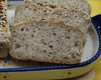 Gluten Free Bread, Dairy Free, Vegan, Nut Free, Preservative Free, High Fiber, Everything, Fitness snack, Graduation Party, Clean ingredient
