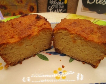 KETO Cornbread, Gluten Free, Dairy Free, Grain Free, Vegan, Sugar Free, Low Carb Snacks, Fitness Gifts, Game Day Side, Football Food, Paleo