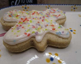 Gluten Free Sugar Cookie Sampler, Vanilla Birthday Cake, Iced, Dairy Free, Vegan, Egg Free, Nut Free, Birthday Gift, Allergy Friendly Bakery