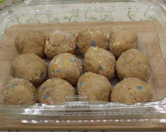 Protein Power Dough Balls, Gluten Free, Dairy Free, Egg Free, Pea Protein, Nut Free, Low Carb, Vegan, Low Calorie, Fitness snacks, Low Sugar