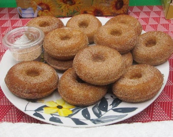 Gluten Free Mini Donuts, Munchkins, Apple Spice, Pumpkin Spice, Dairy Free, Egg free, Vegan, Nut Free, Thanksgiving Gift, Fall Autumn Snacks