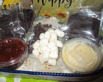 Gluten Free Smores Brownie Decorating Kit, Dairy Free, School Safe, Allergy Friendly, Nut Free, Summer Activity, Birthday Gift, Campfire