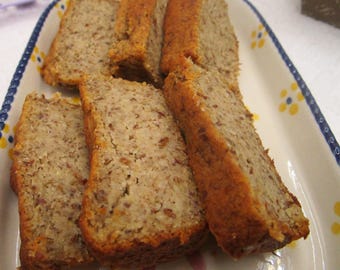 High Protein Banana Bread, Sugar Free, Gluten Free, Dairy Free, Vegan, Low Carb, Grain Free, Fitness Breakfast, Low Fat, Easter Dessert