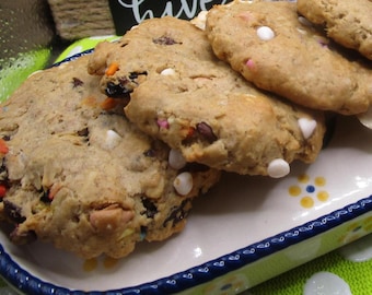 Organic Kitchen Sink Cookies, Gluten Free, Dairy Free, Vegan, Peanut Free, Monster Cookies, Allergy Friendly, Father's Day, July 4th Party
