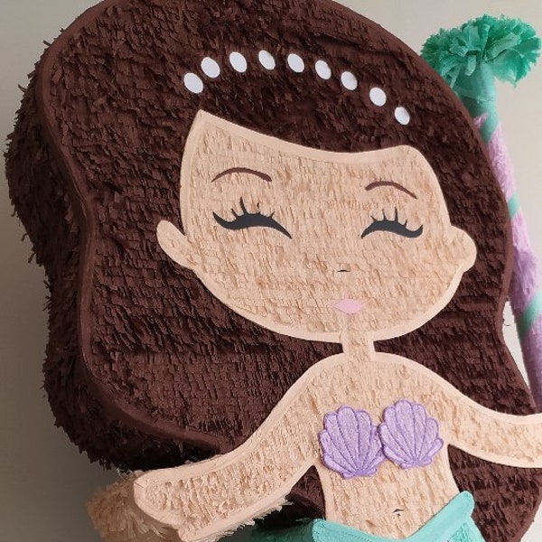 Beautiful Piñata inspired by the Little Mermaid Mermaid Pinata Mermaid Party Pinata